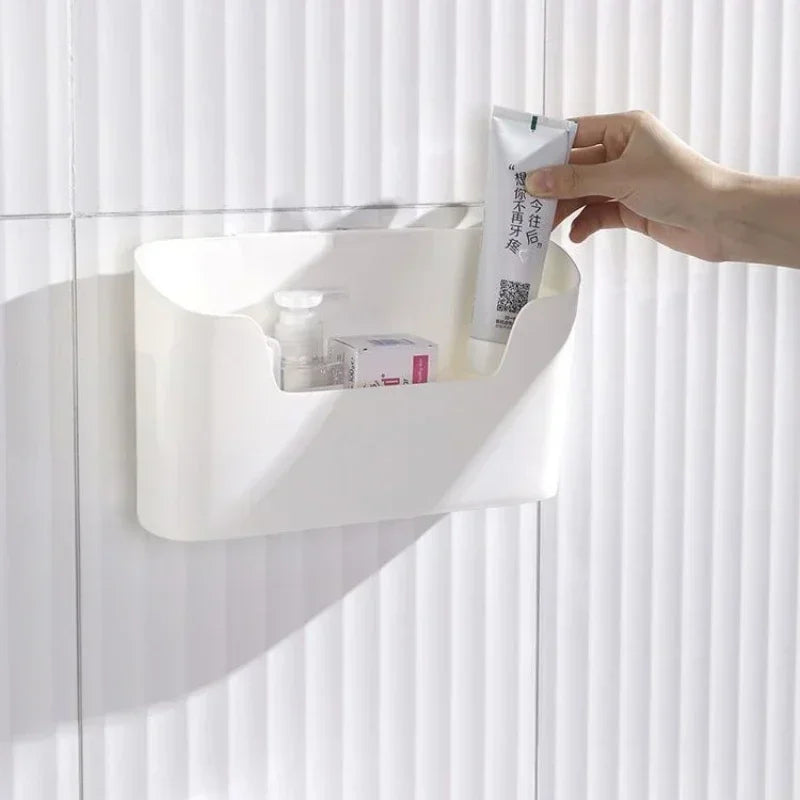 Wall-Mounted Adhesive Kitchen Storage Rack