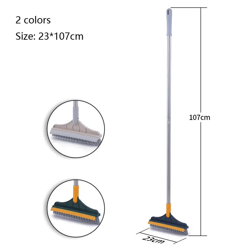 Bathroom Floor Brush with Long Handle for Tile Cleaning