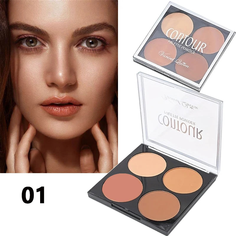 4-Color Highlighter & Contour Palette