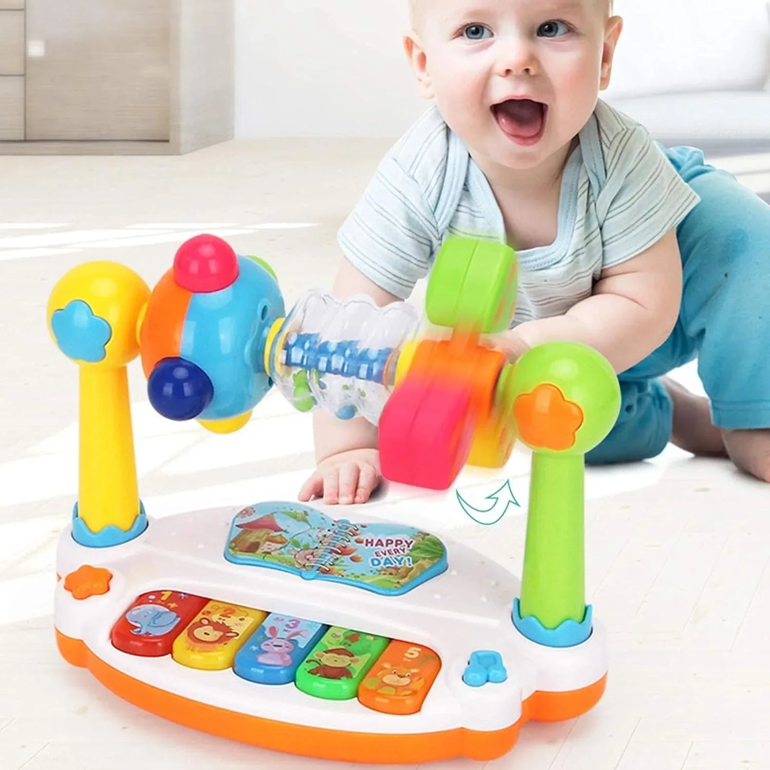 Rotating Baby Piano Toy