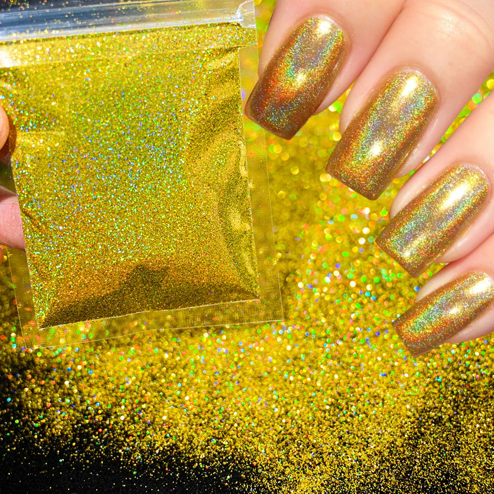 Blue-Green Luminous Nail Powder