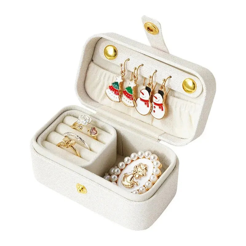 Portable PU Leather Jewelry Box