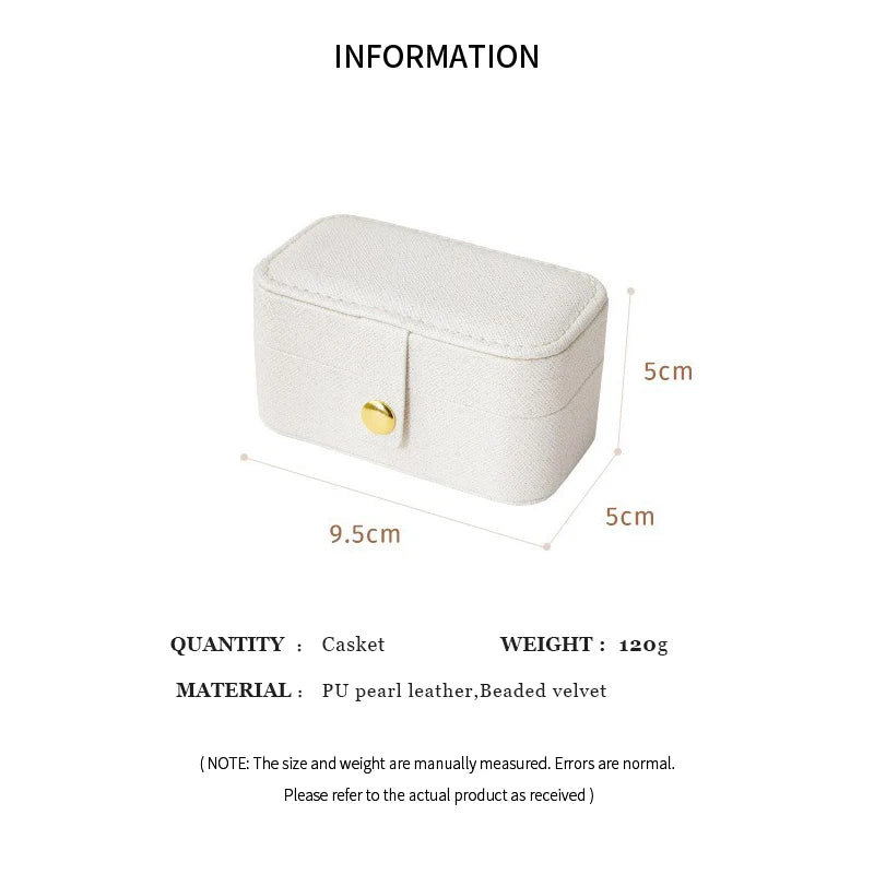 Portable PU Leather Jewelry Box