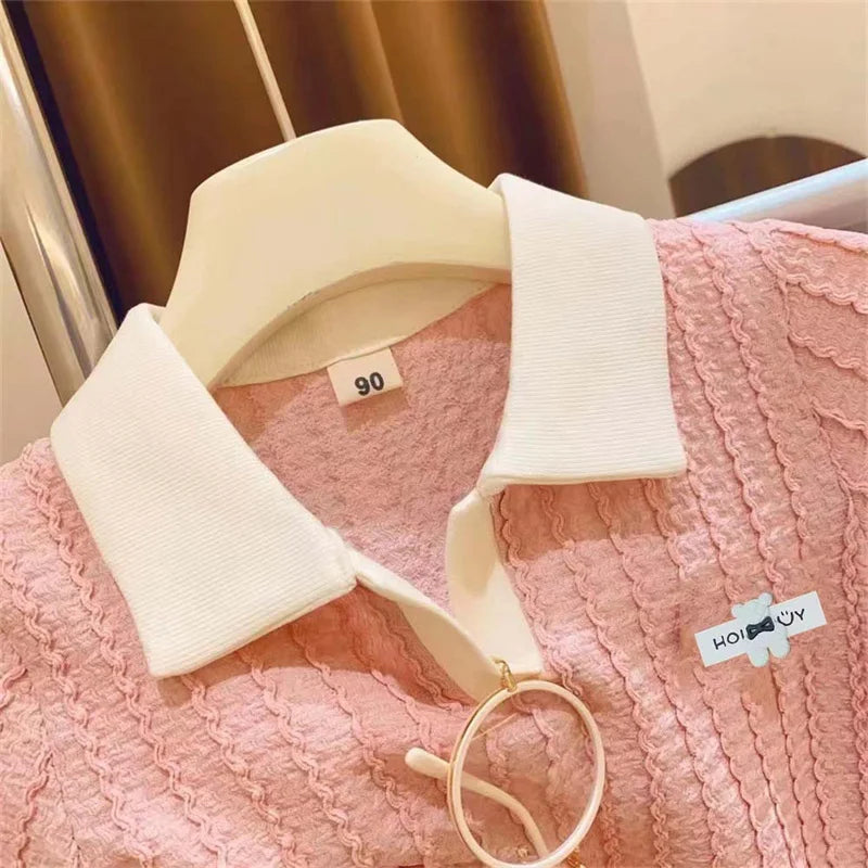 Girls' Summer Fashion Set: Top and Pants Sportswear Outfit