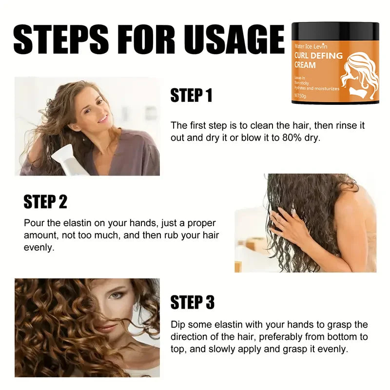 Black Castor Oil Curly Hair Styling Cream