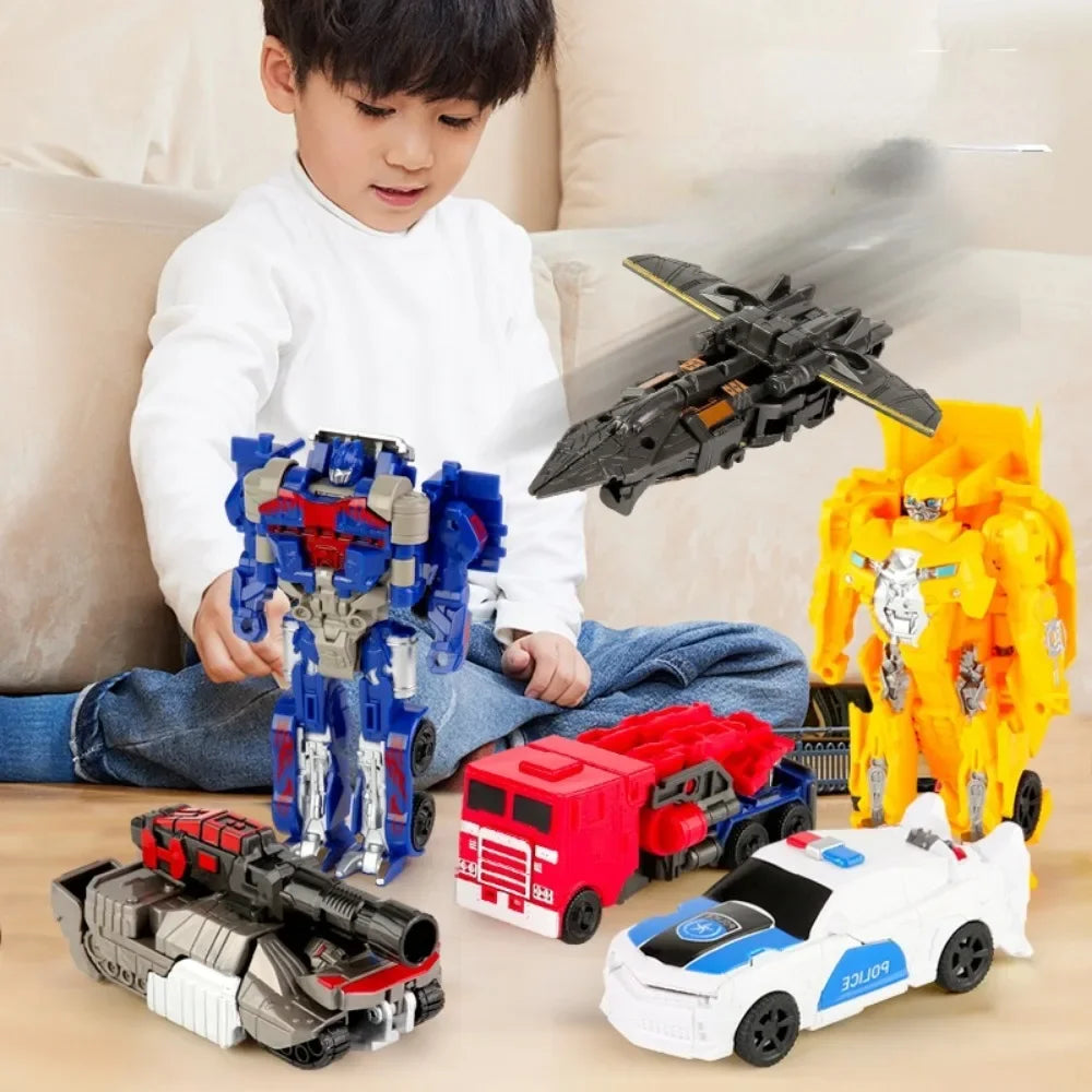 One-Step Transforming Robot Car Dinosaur Toy