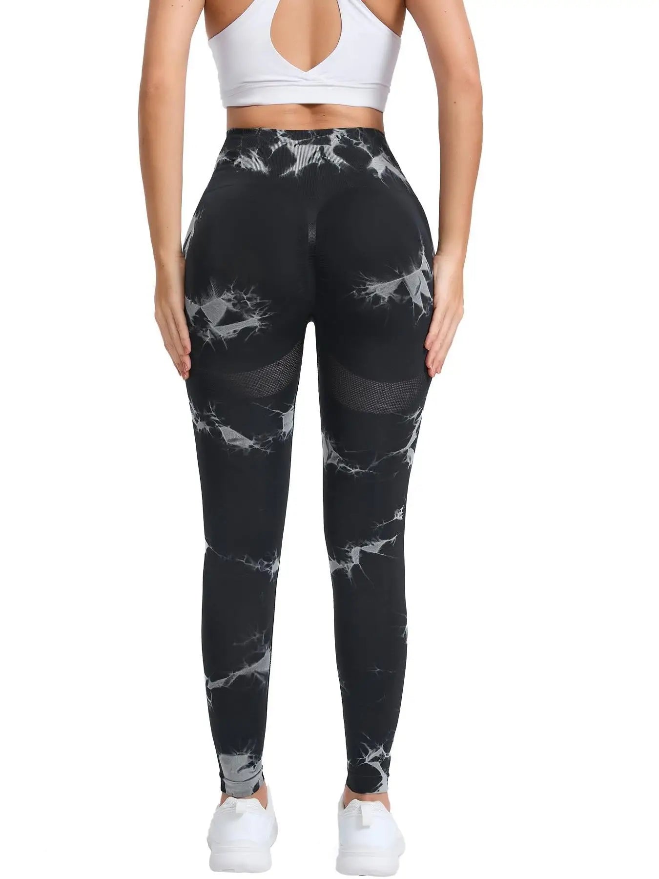 Tie-Dye High-Waist Seamless Yoga Fitness Leggings