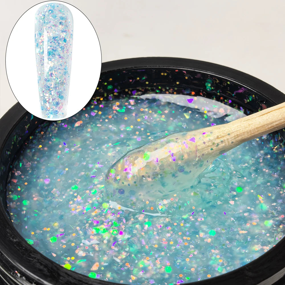Glitter Milky Hard Builder Gel