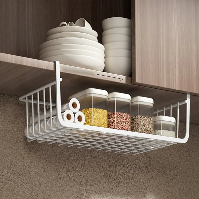 Hanging Under Cabinet Storage Shelves Basket