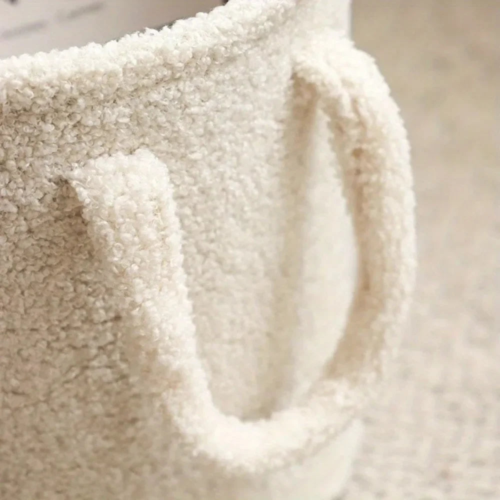 Cartoon Lamb Wool Storage Bucket
