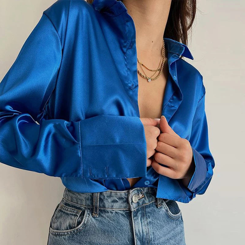 Elegant Satin Shirt