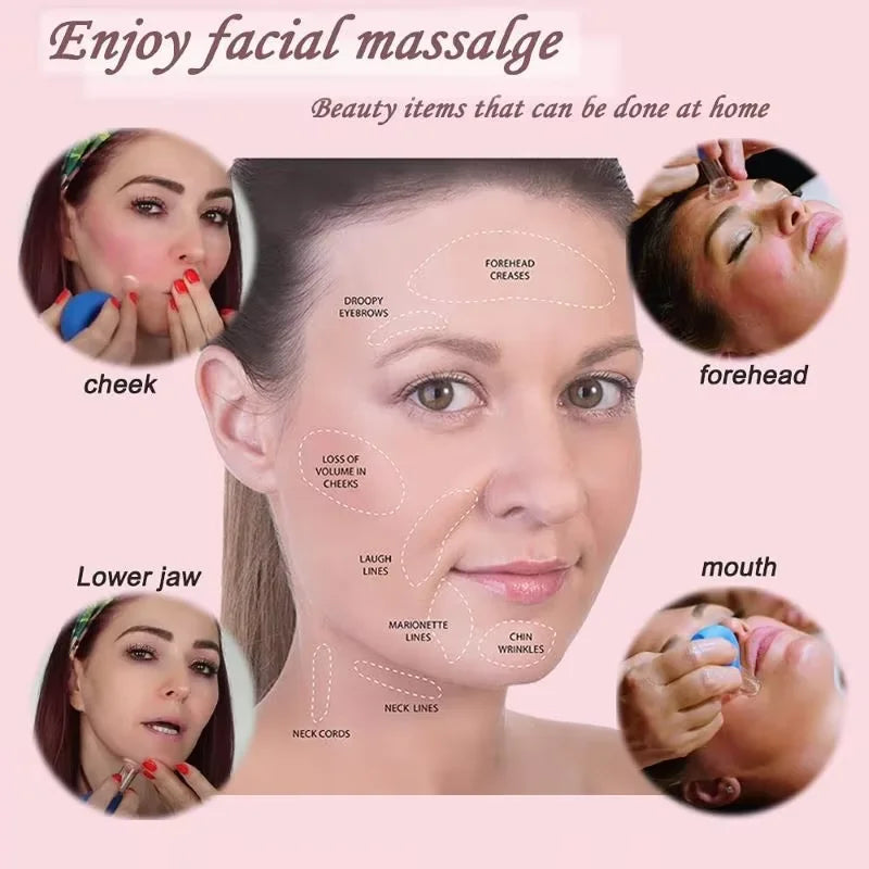 Silicone Facial Cupping Set