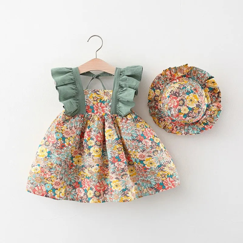 Baby Girl Summer Floral Princess Dress