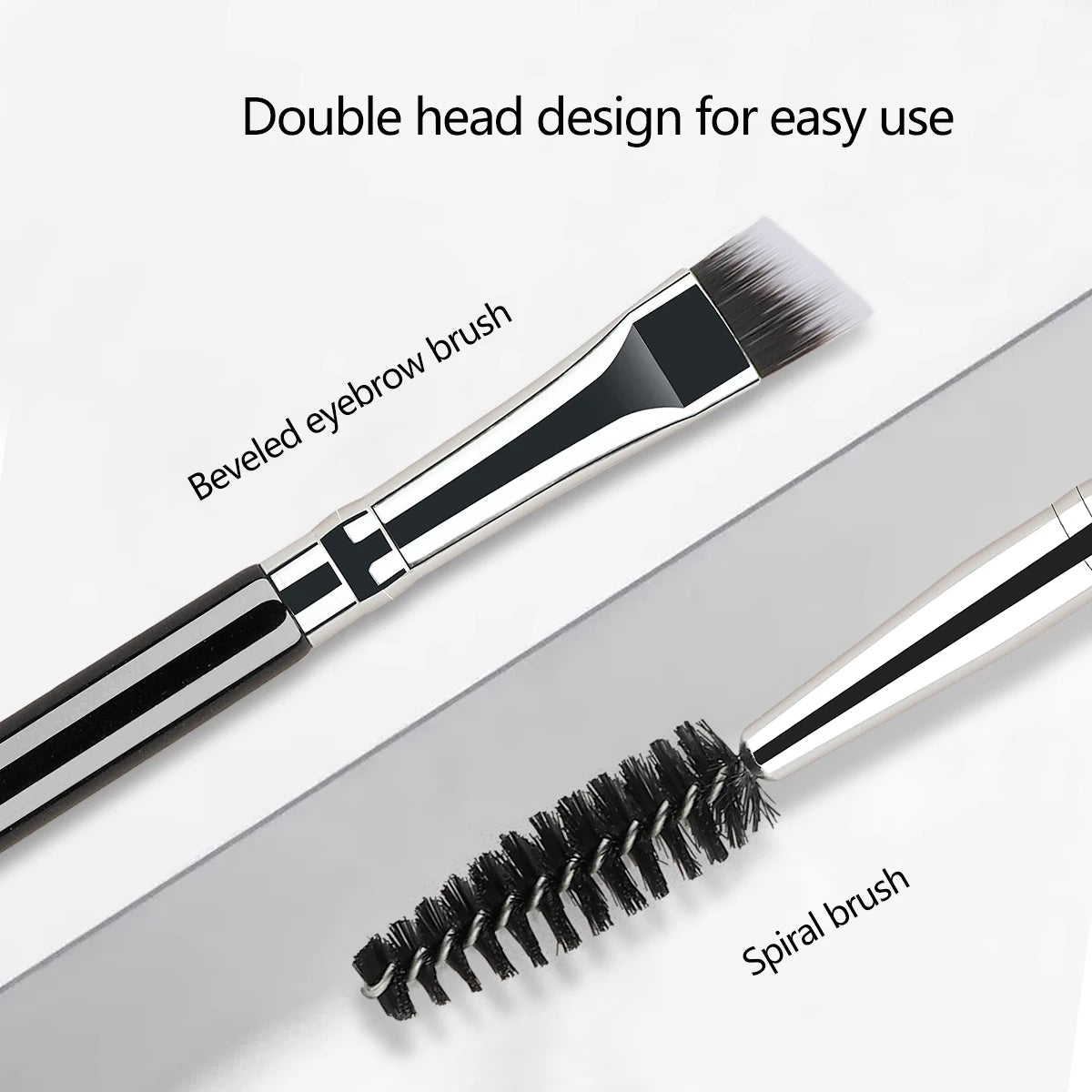 Dual-Ended Eyebrow and Eyelash Brush