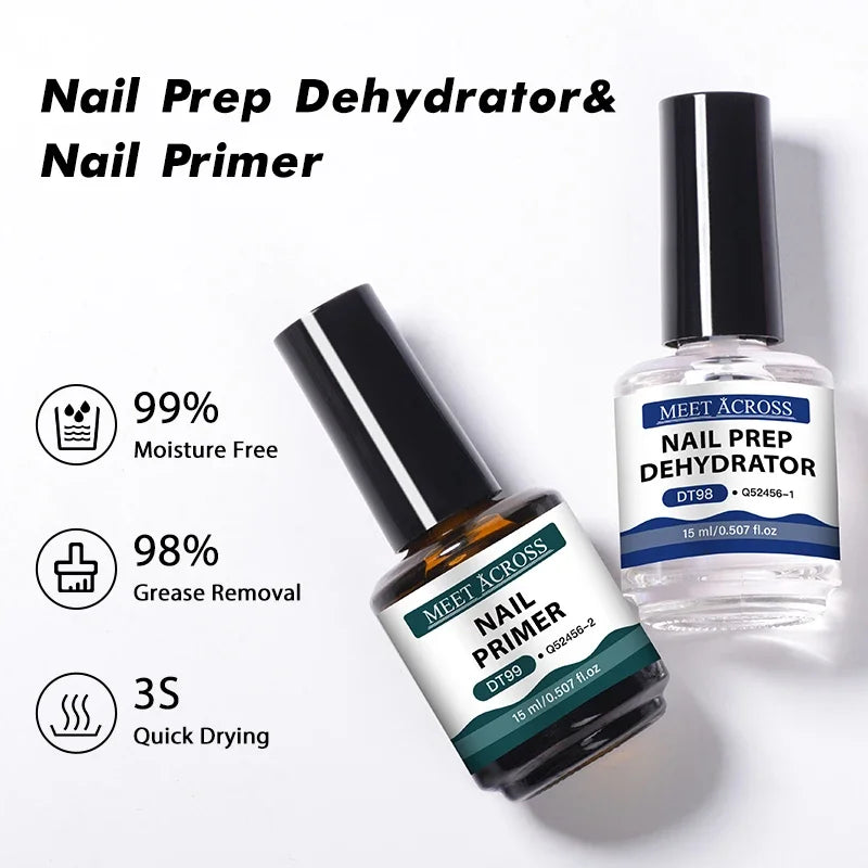Long-Lasting Nail Primer and Prep Dehydrator Set