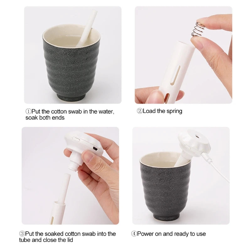 Mini Ultrasonic Air Humidifier LED Lamp USB Aroma Diffuser