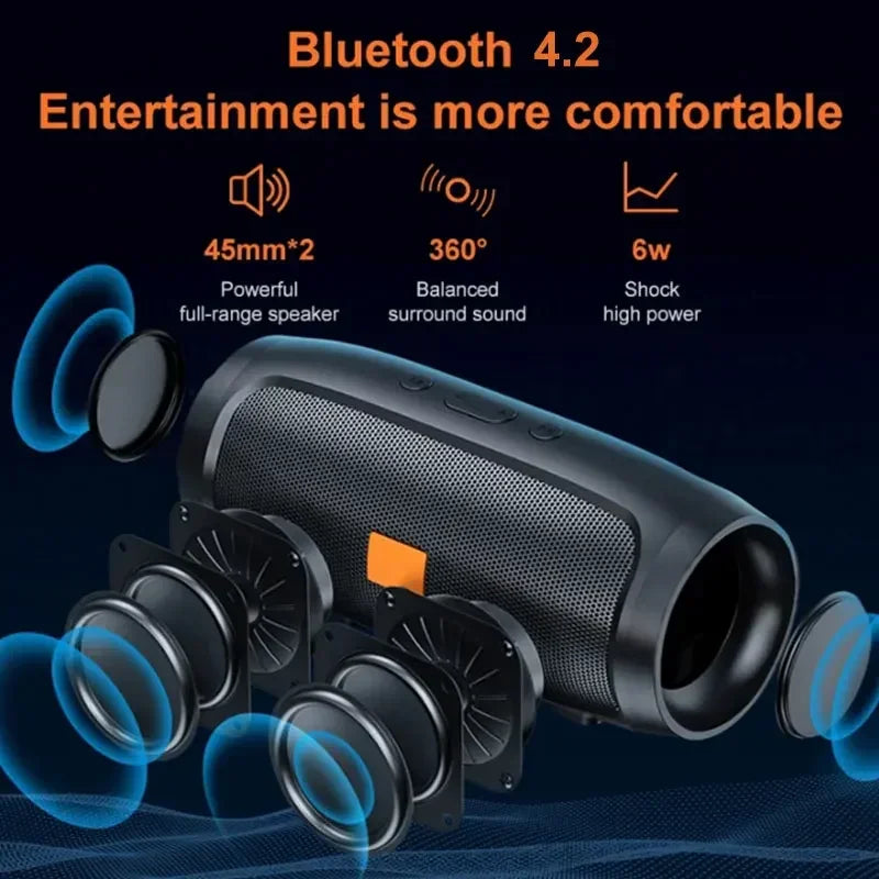Portable Dual Speaker Bluetooth Subwoofer