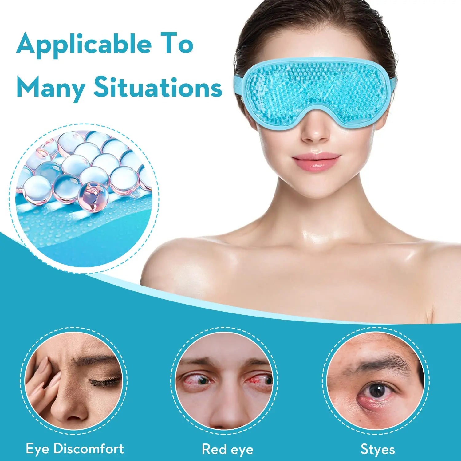 Reusable Cooling Gel Eye Mask