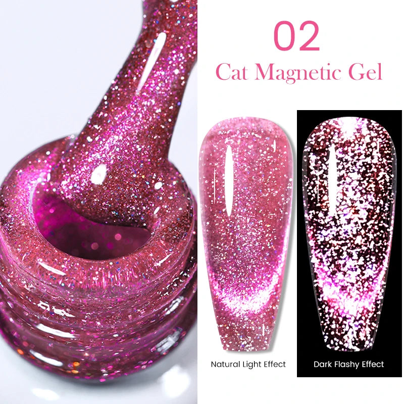 Sparkling Magnetic Cat Eye Gel Polish