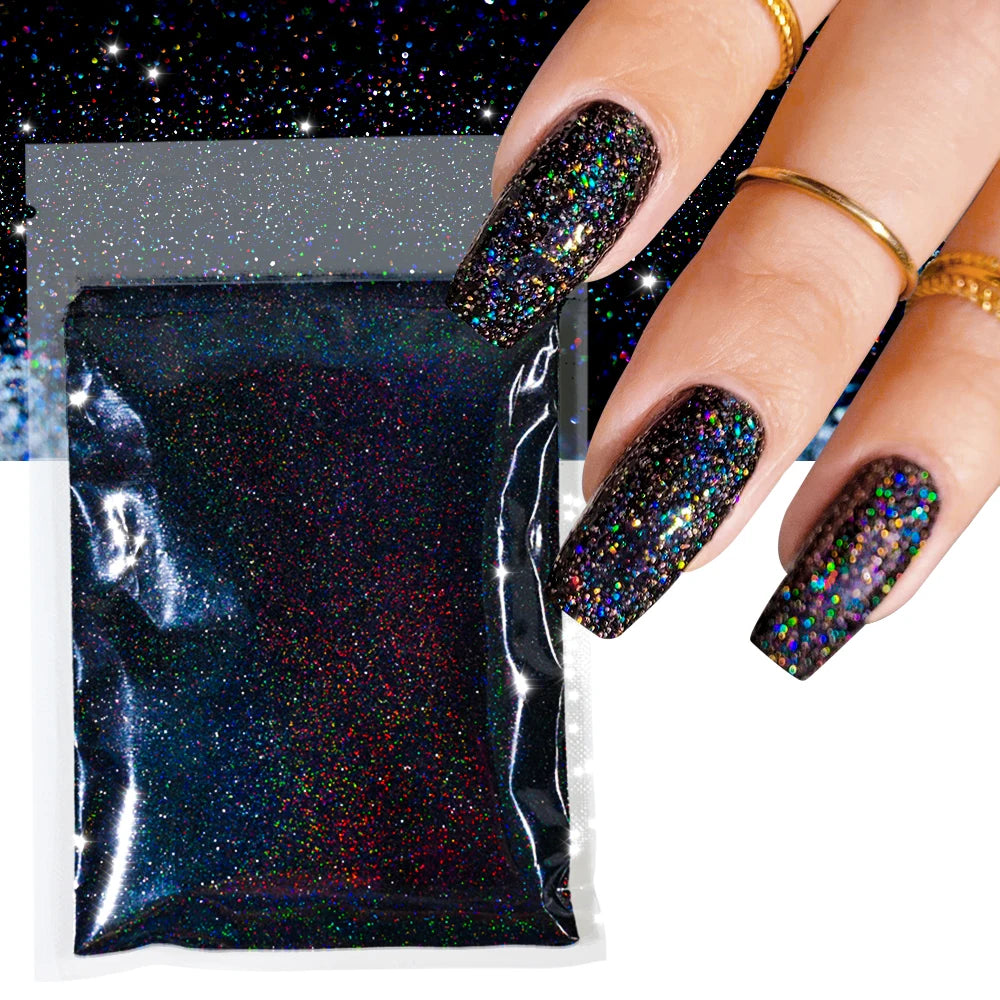 Blue-Green Luminous Nail Powder