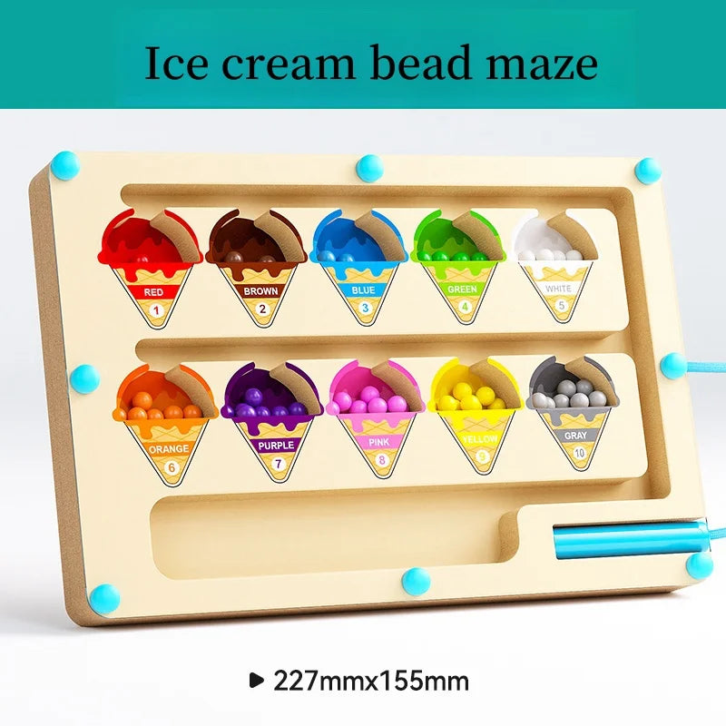 Magnetic Bead Maze Puzzle
