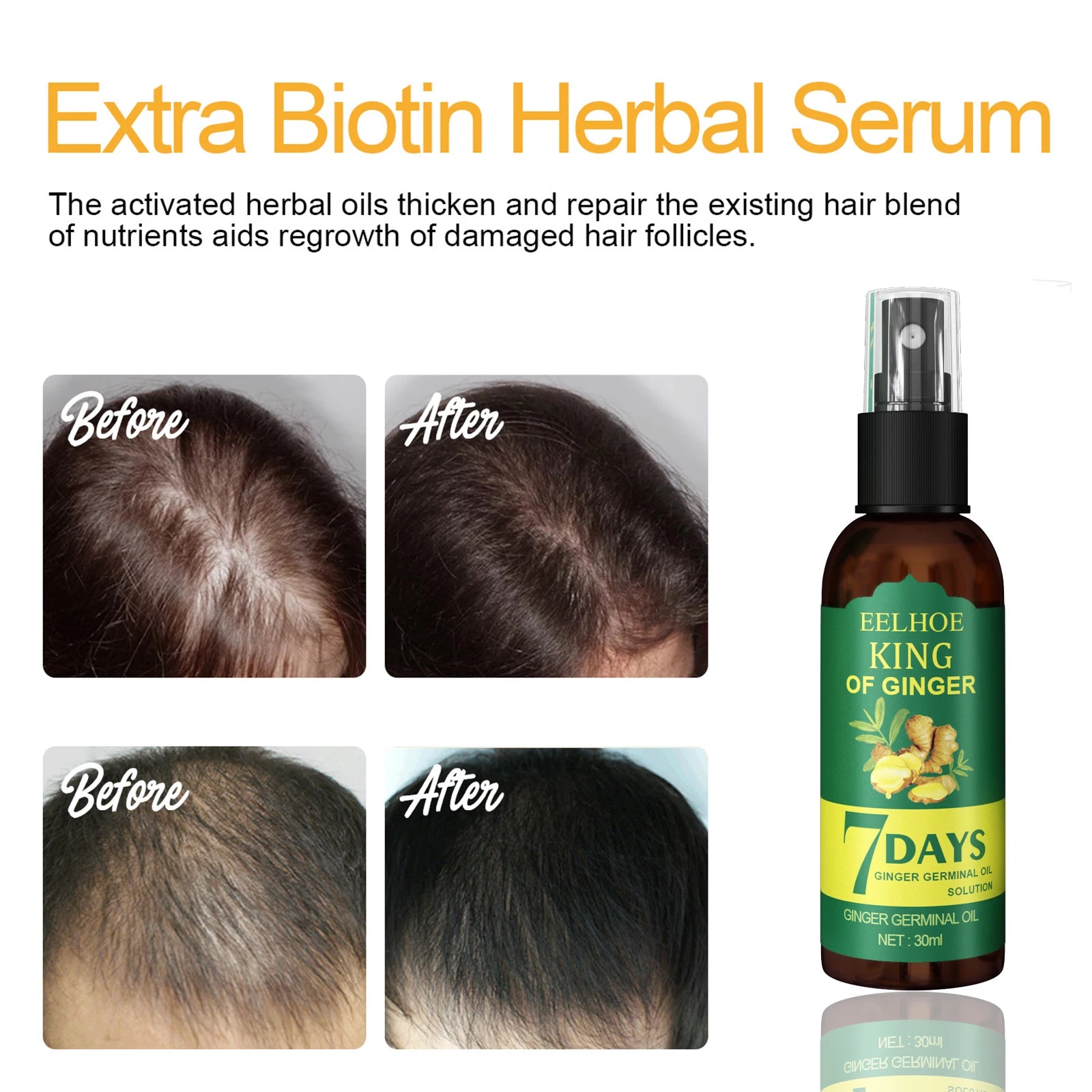 Ginger Hair Booster Serum Spray