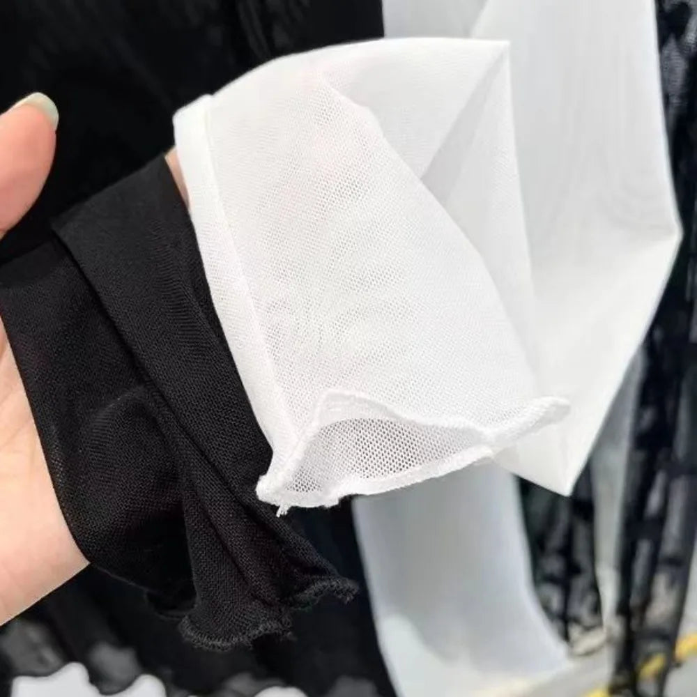 Sheer Lace Summer Blouse