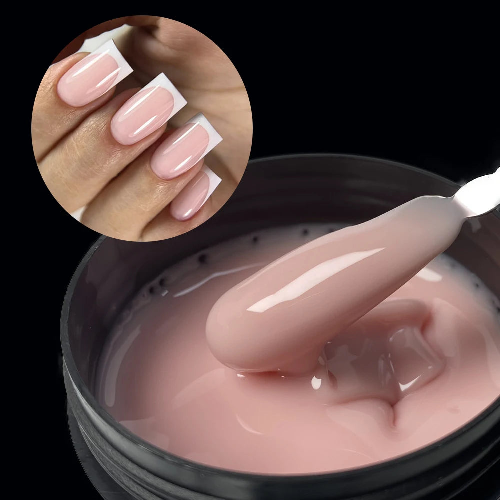 Glitter Milky Hard Builder Gel