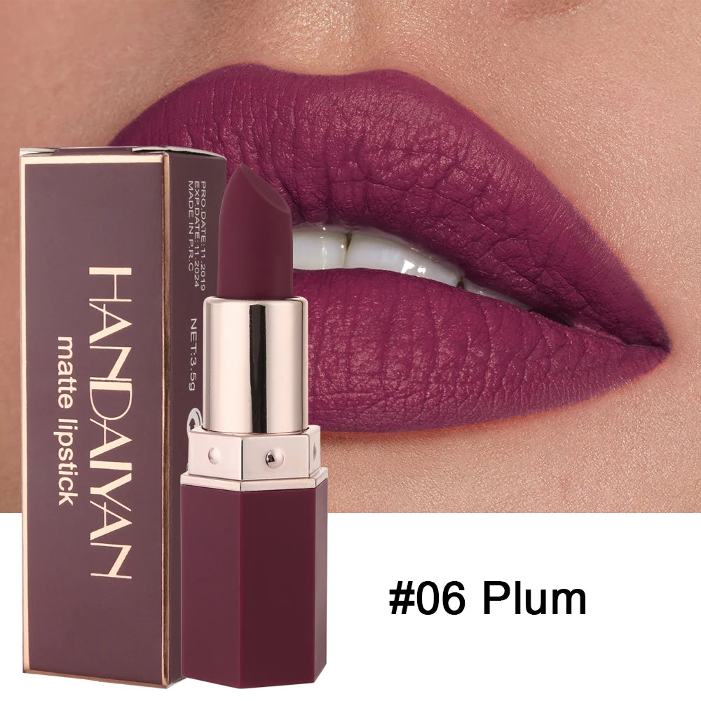 6-Color Long-Lasting Matte Lipstick Set