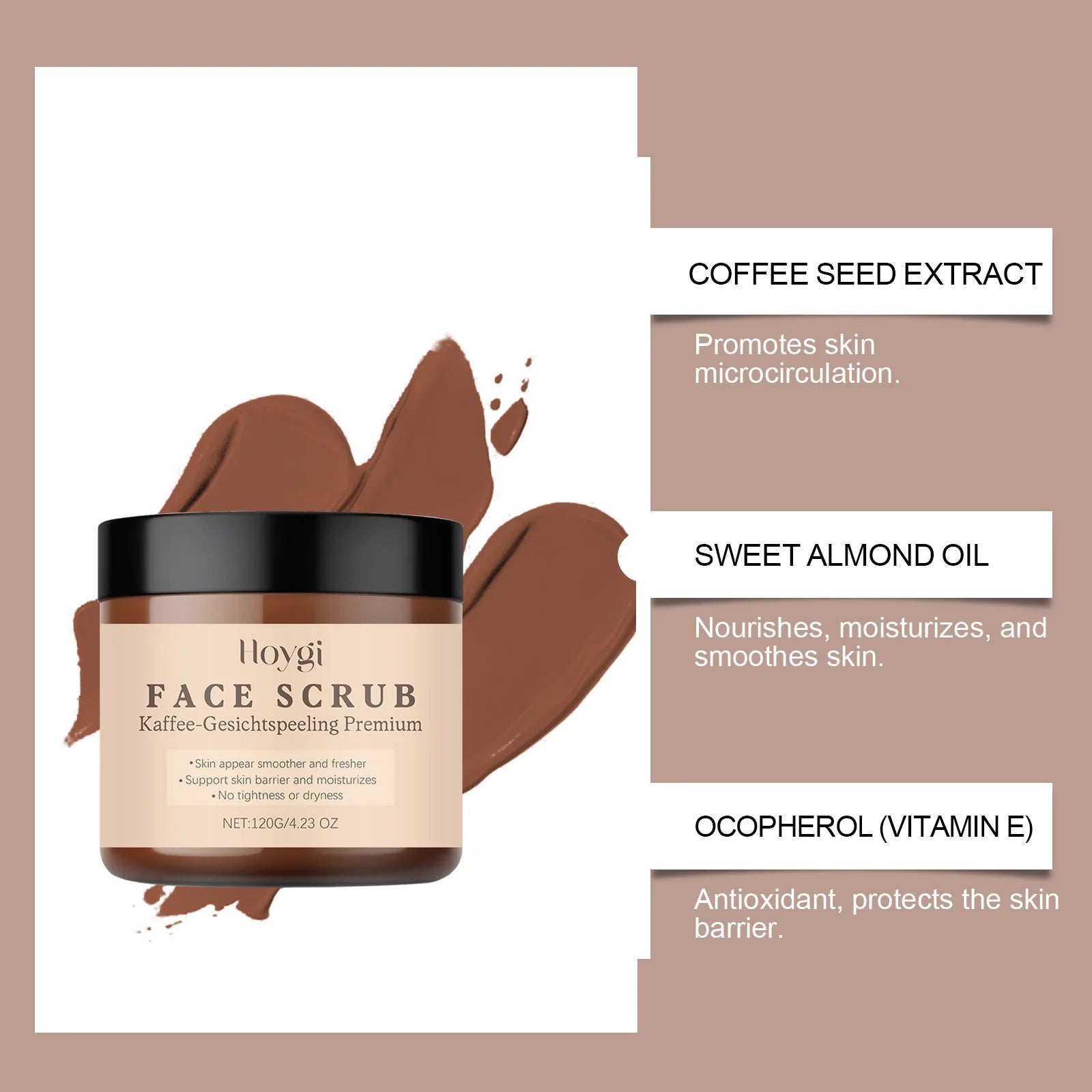 Vanilla Coffee Facial Scrub
