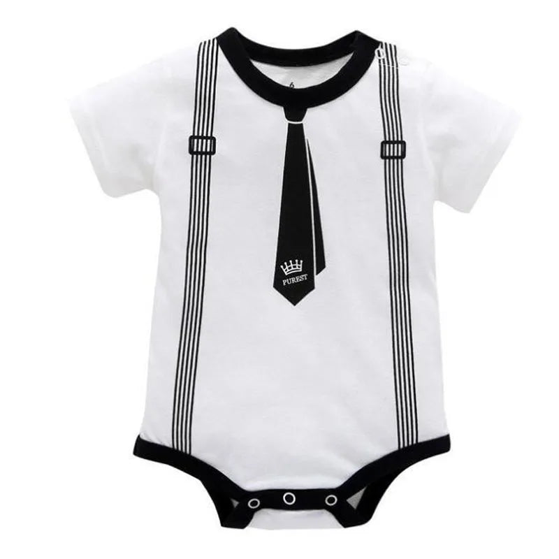 Summer Gentleman Baby Romper