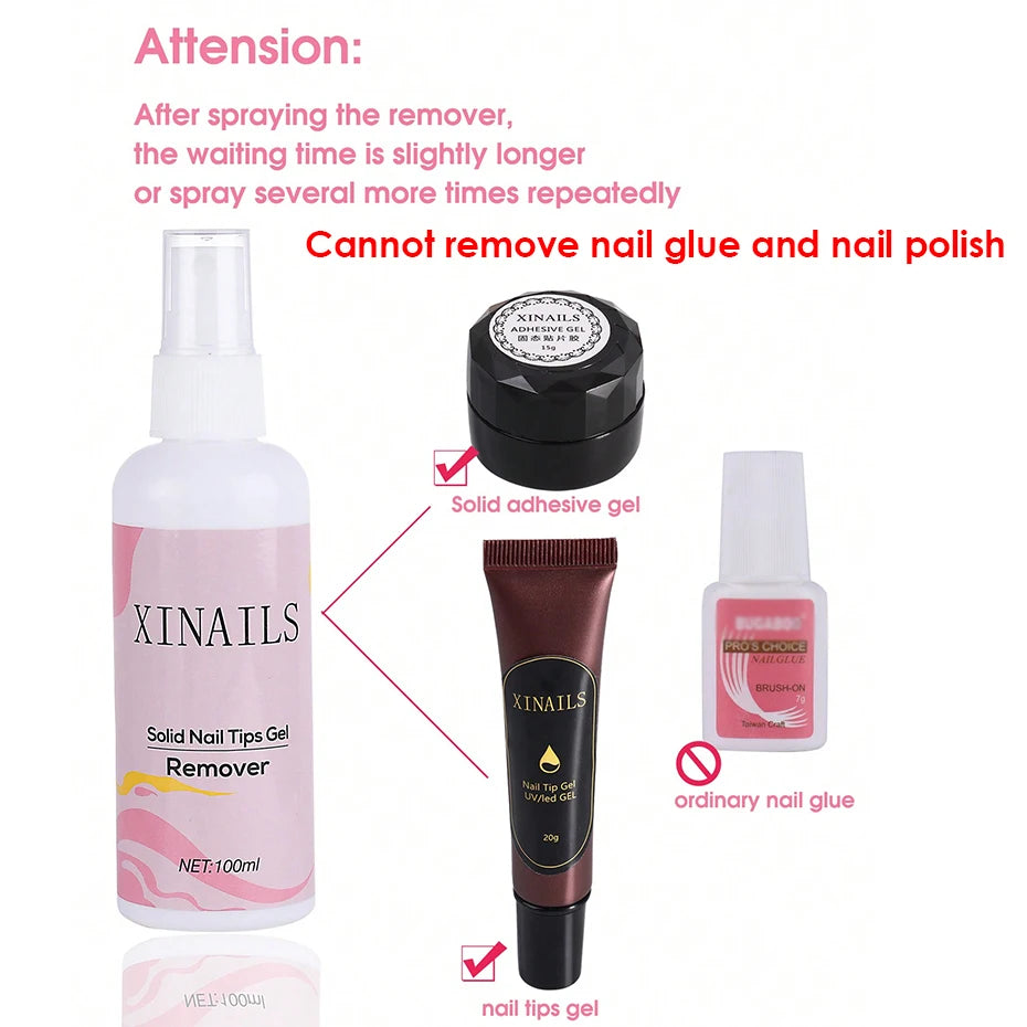 False Nail Tip Adhesive Remover Liquid