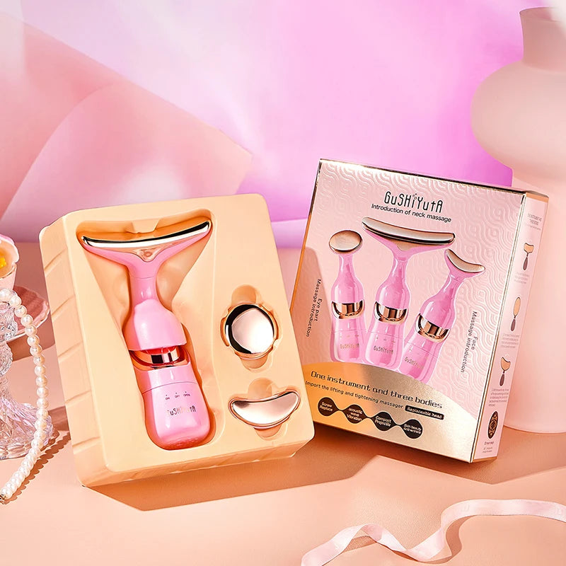 3-in-1 EMS Face Neck Eye Lifting and Massager Device