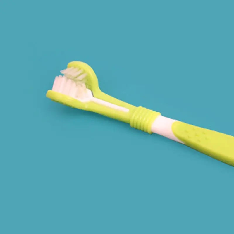 Three-Sided Pet Toothbrush