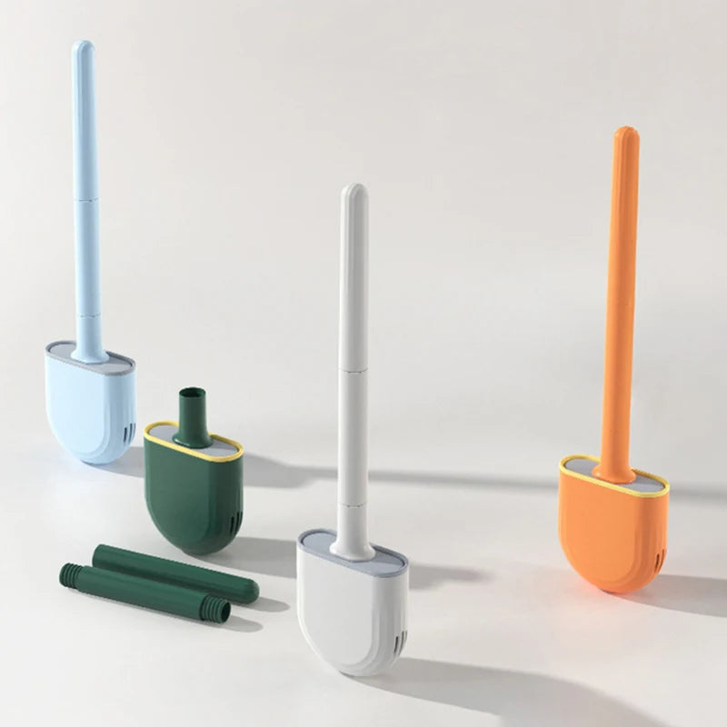 Wall-Mounted Silicone Toilet Brush