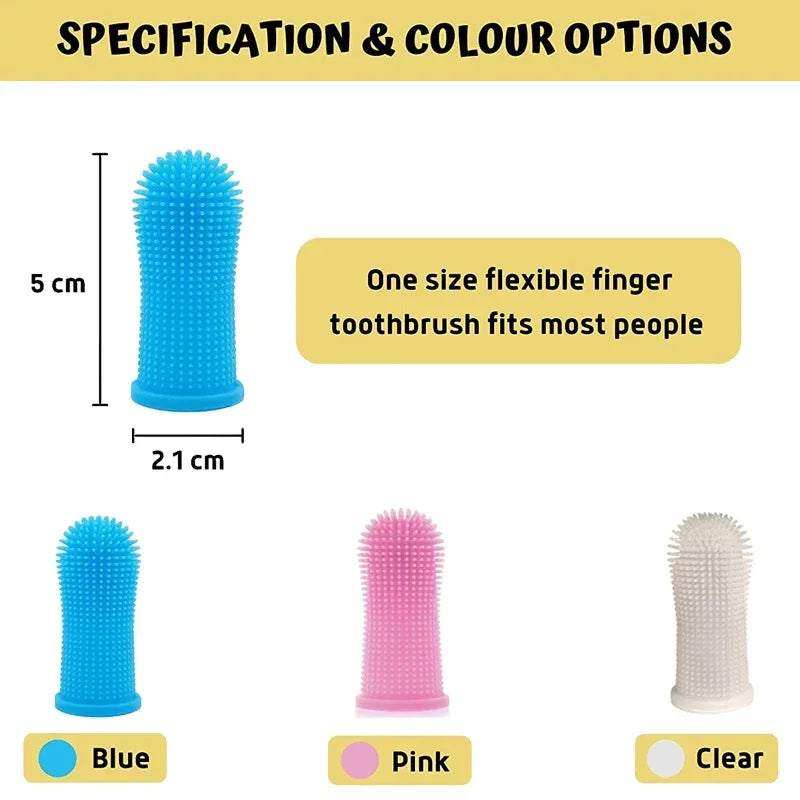 Soft Silicone Pet Finger Toothbrush