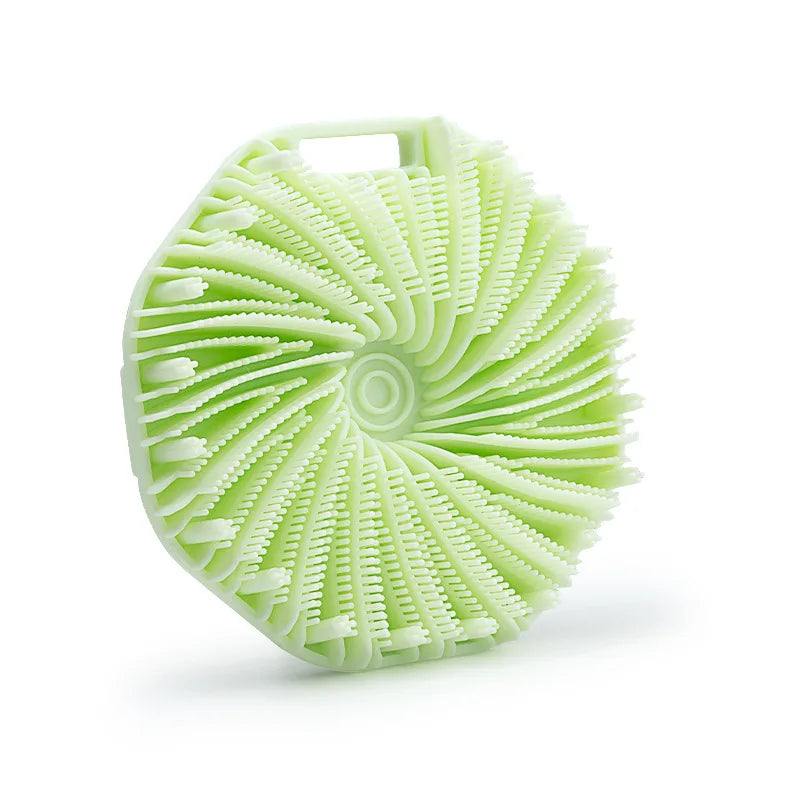 Soft Silicone Bath Brush & Shampoo Massager