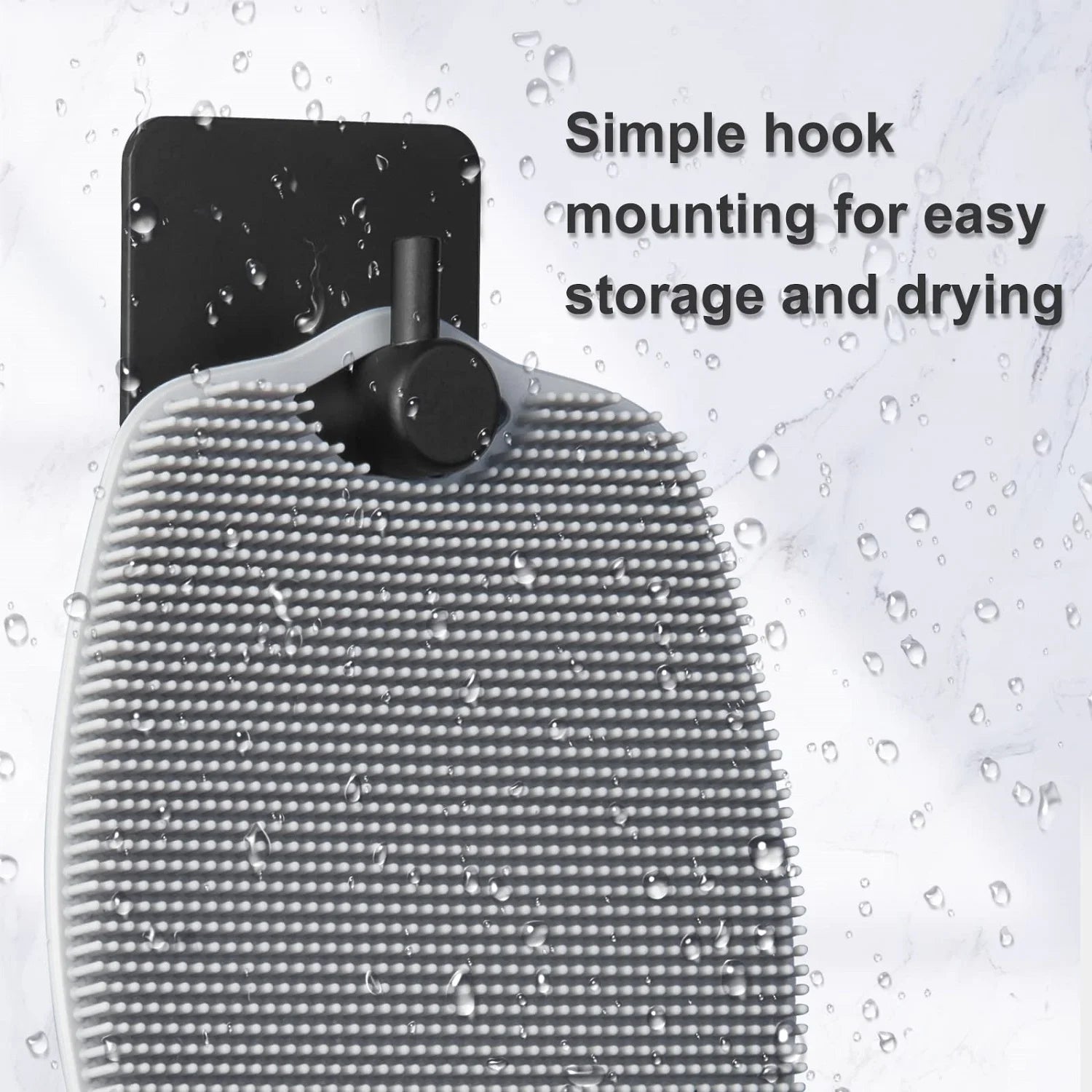 Black Silicone Body Scrubber