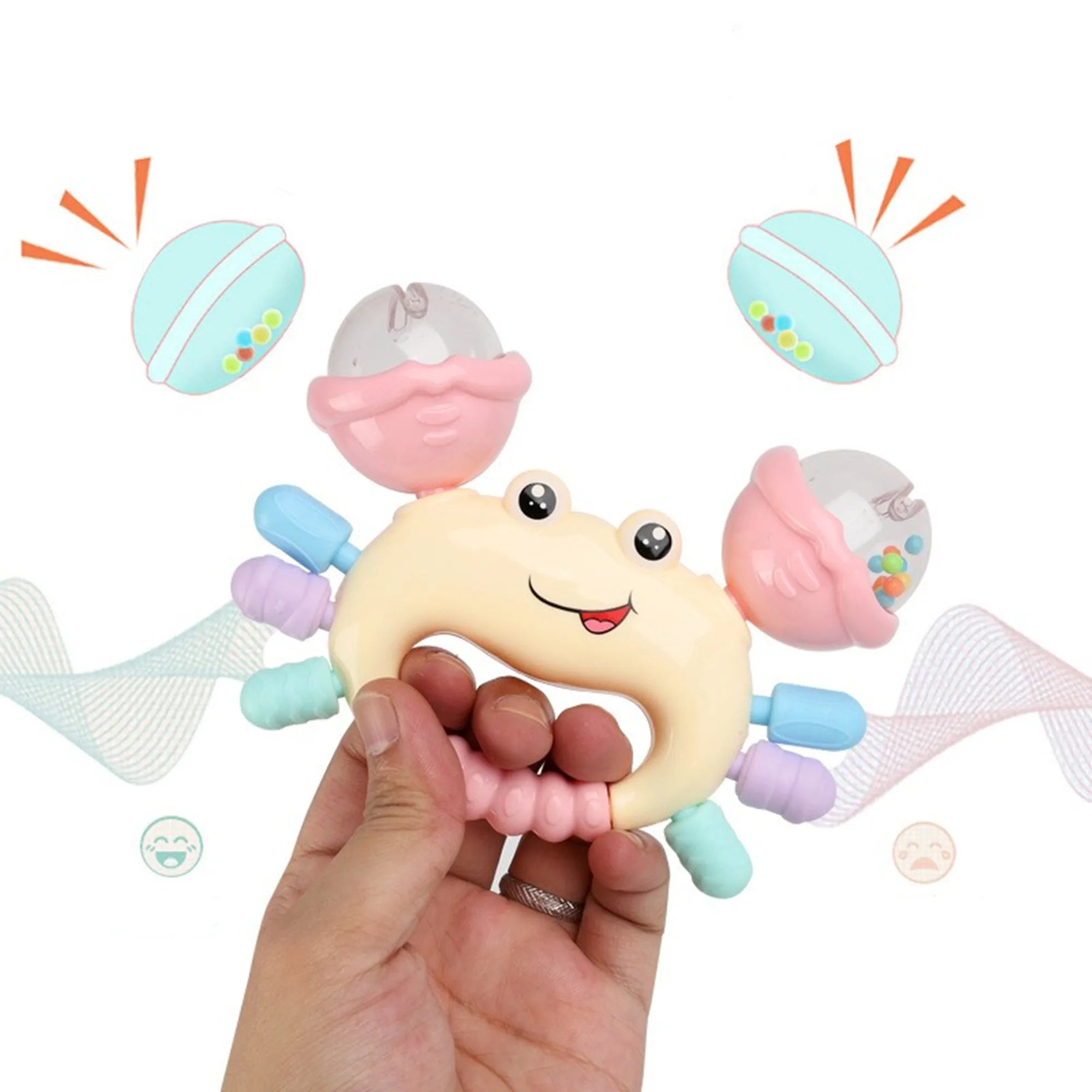 Crab Baby Rattle Toy