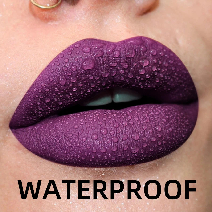 19-Color Matte Velvet Lip Gloss Collection