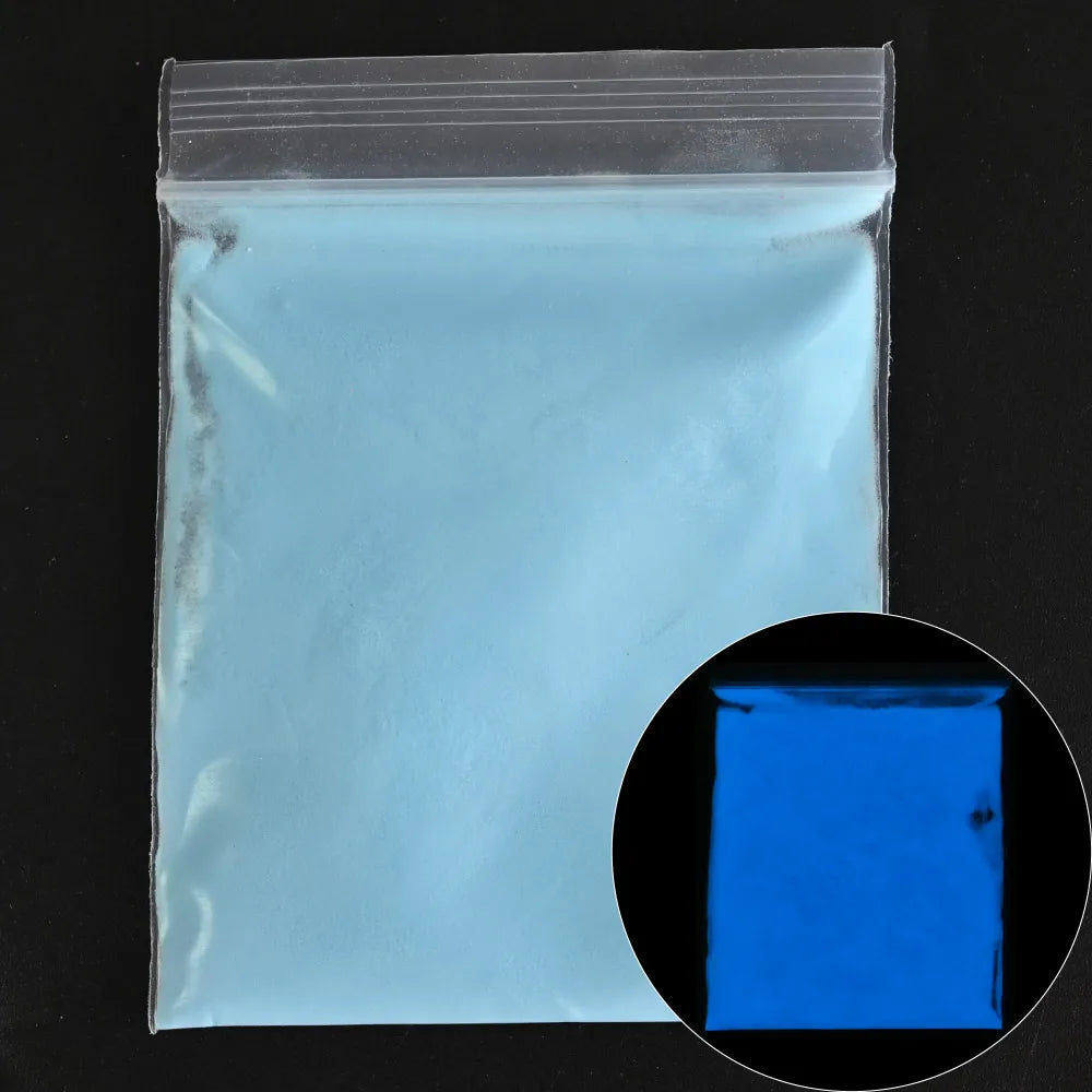 Blue-Green Luminous Nail Powder