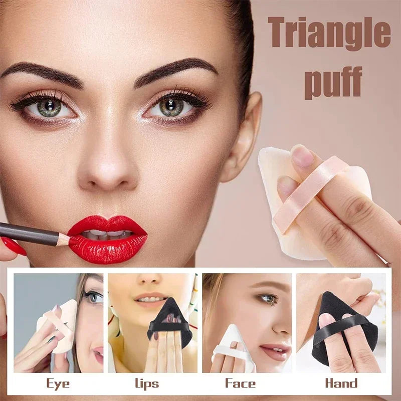 Triangle Velvet Powder Puff