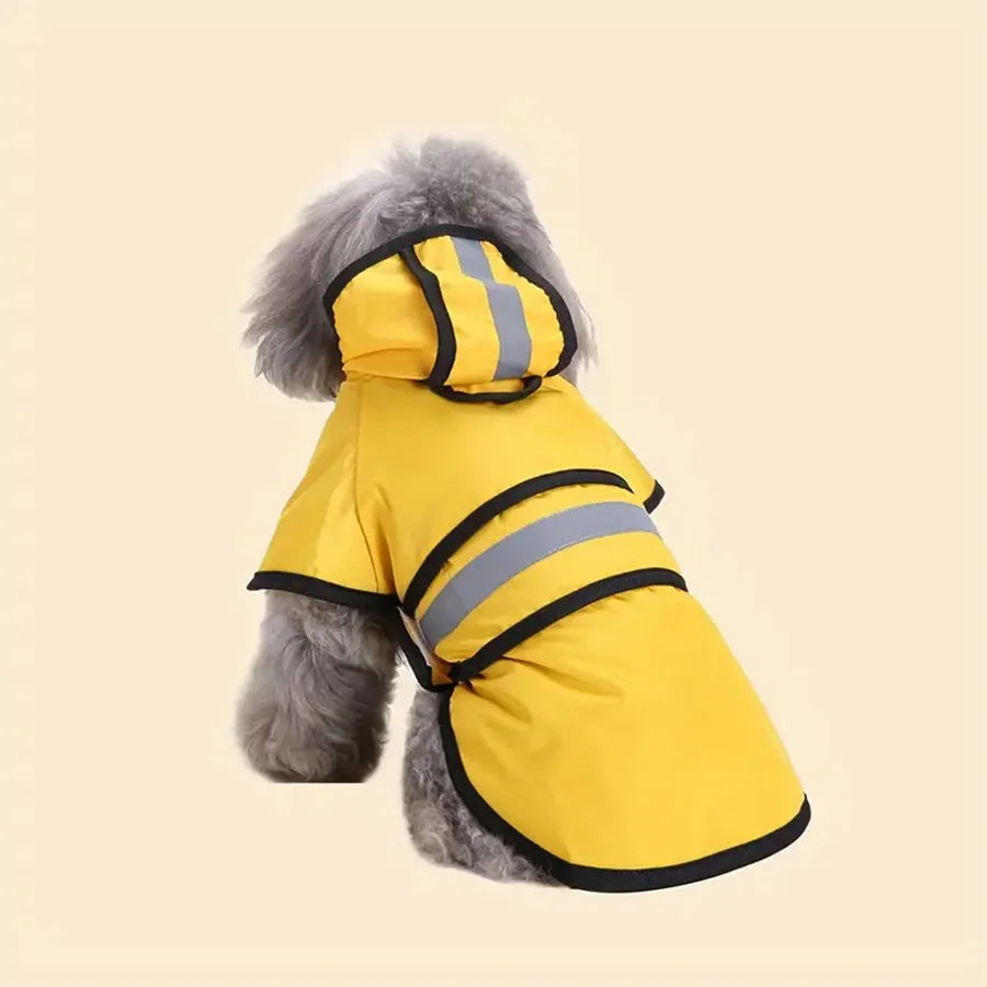 Adjustable Waterproof Windproof Dog Raincoat