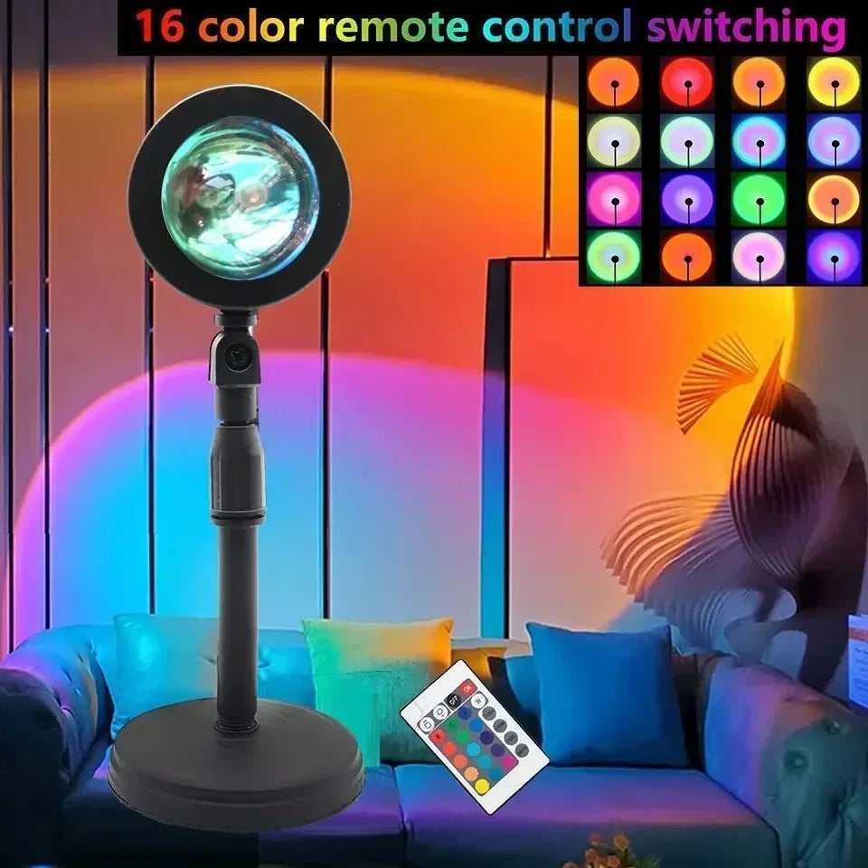 16-Color Sunset Projection Lamp