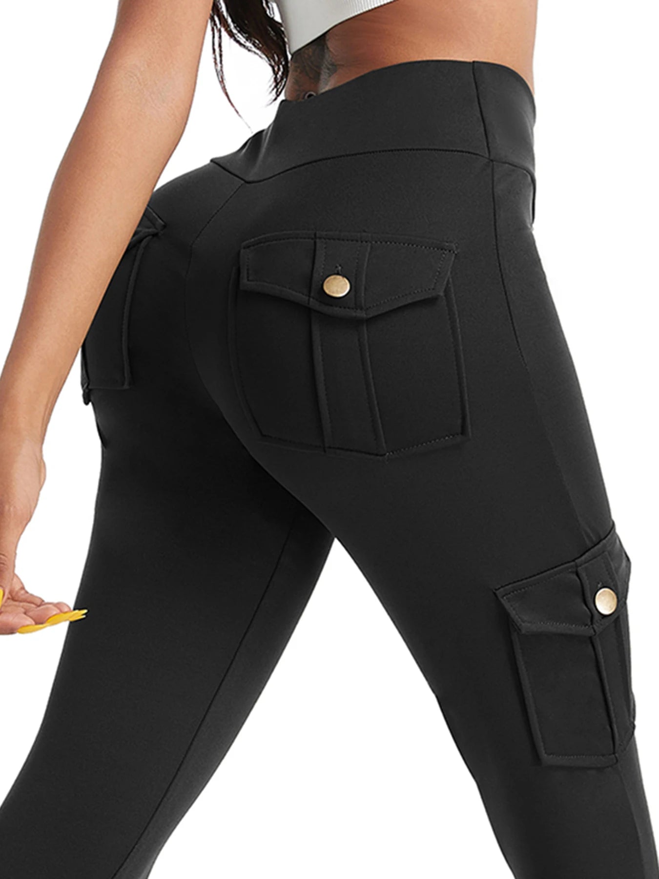 Tummy Control Cargo Leggings