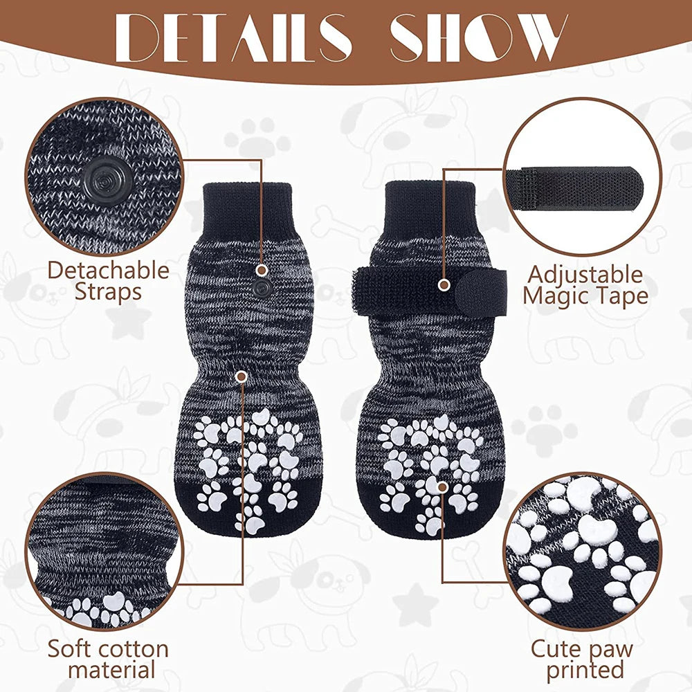 Adjustable Non-Slip Pet Shoes,