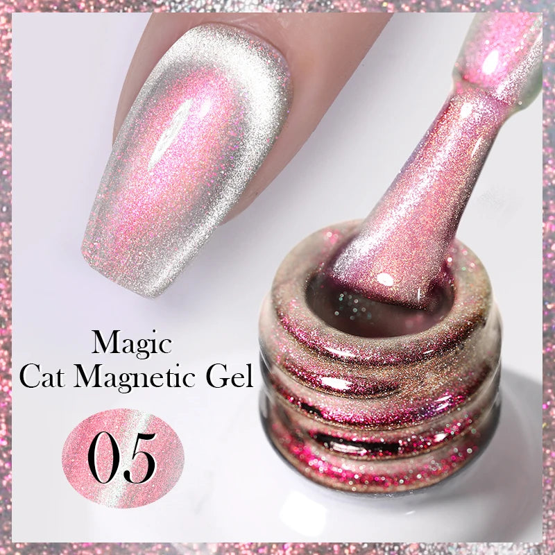 Sparkling Magnetic Cat Eye Gel Polish
