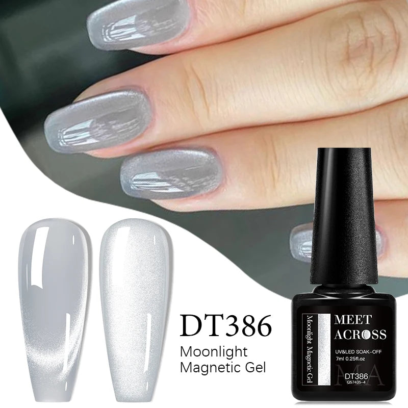 Pink Silver Cat Eye Magnetic Gel Polish