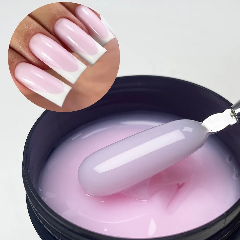 Glitter Milky Hard Builder Gel