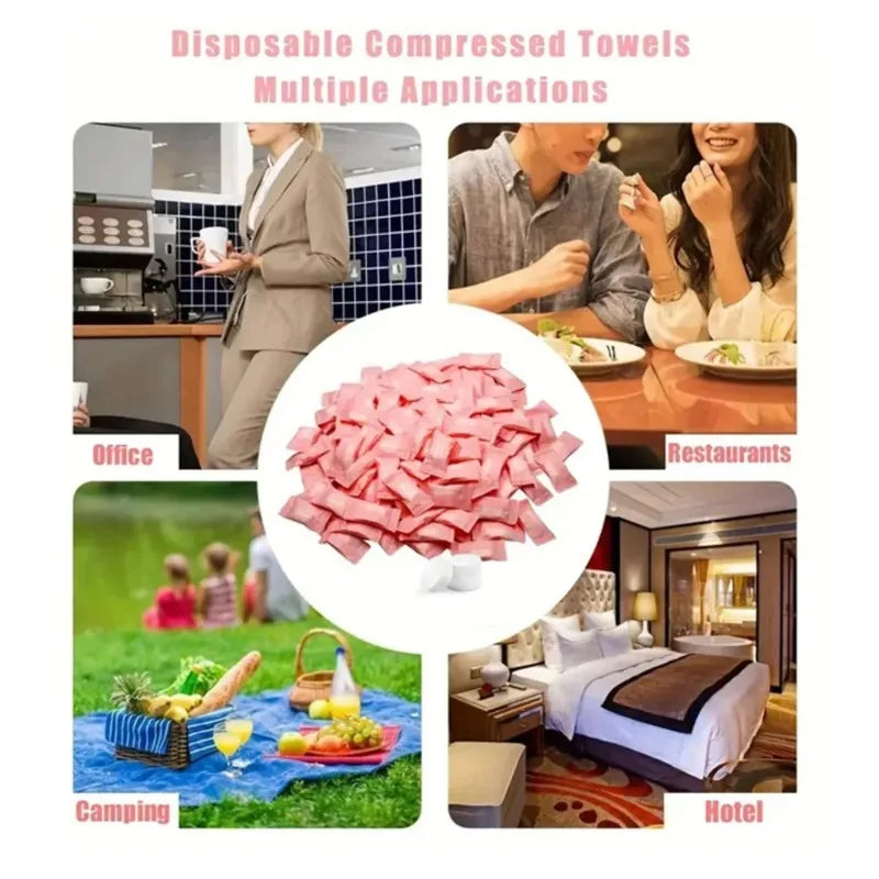 Portable Disposable Compressed Towels